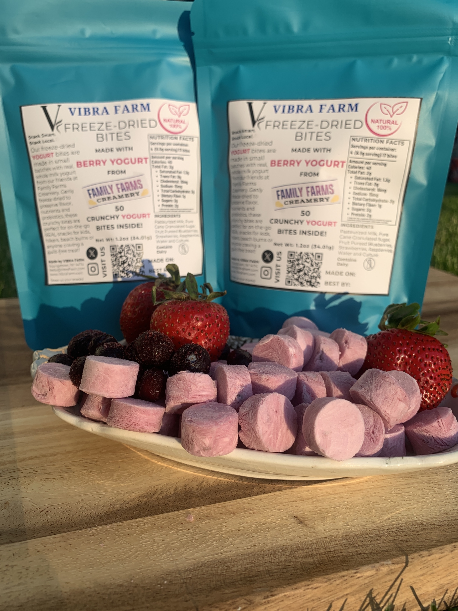 Vibra Farm Mixed Berry Yogurt Bites